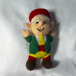 Vintage 90s Ernie Keebler Elf Mini Beans 5” Kellogg’s Plush Toy Figure
